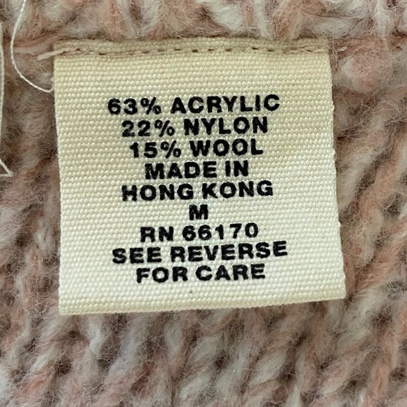 Vintage Sleeping on Snow Wool Cable Knit Sweater Y2K Soft Girl Flare Sleeve -M - Picture 15 of 16